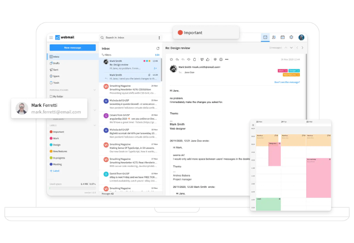 E-mail lezen en beheren in de webmail, op elk toestel